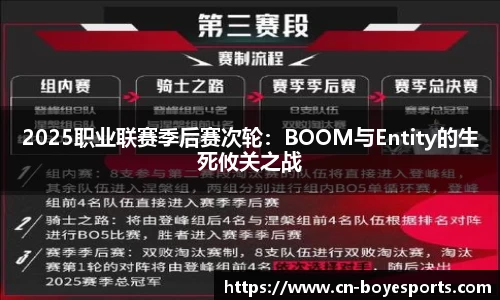 2025职业联赛季后赛次轮：BOOM与Entity的生死攸关之战